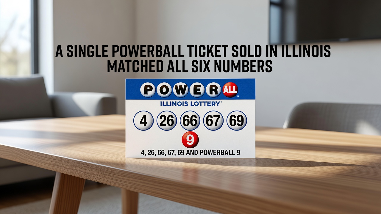 Illinois lottery ticket validation scene