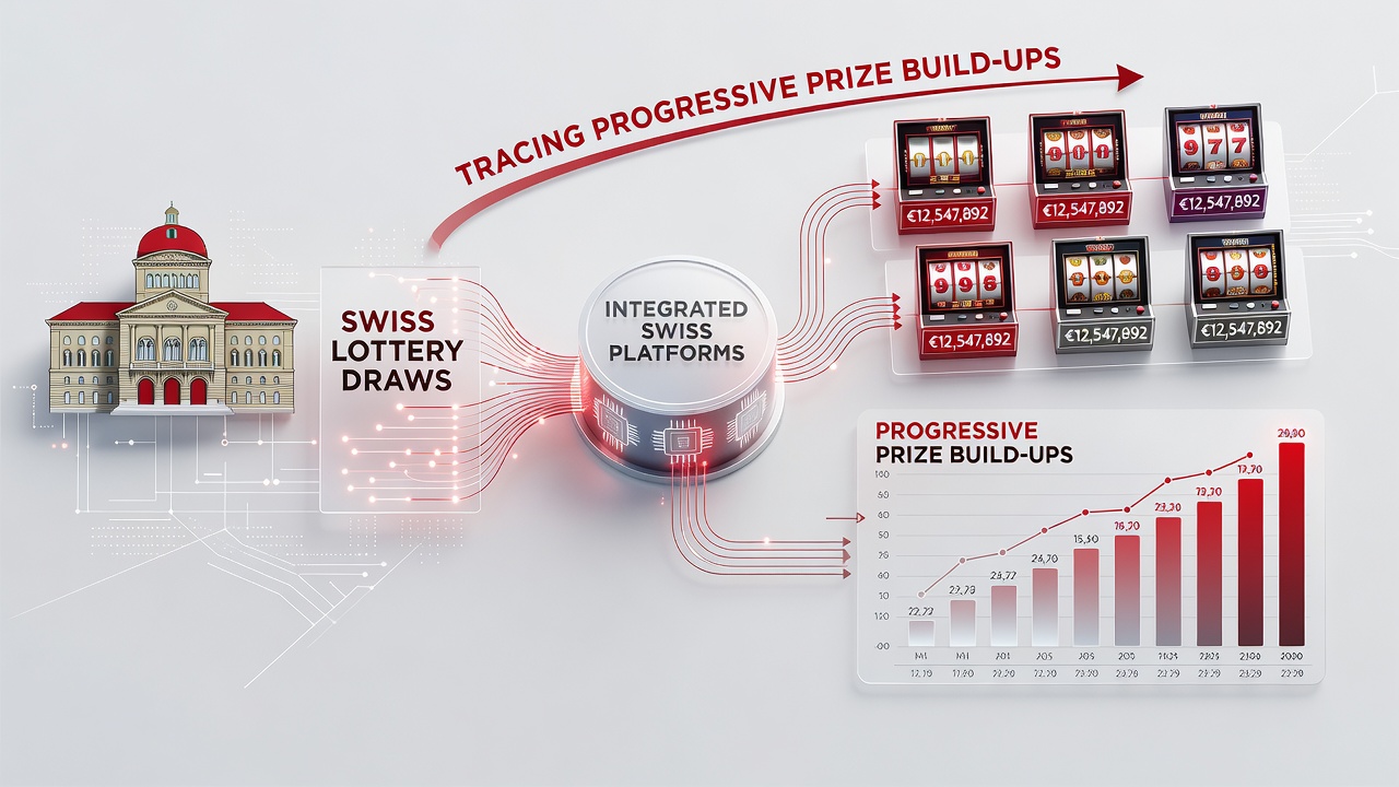 Real-time dashboard tracking progressive jackpot growth from multiple Swiss game sources